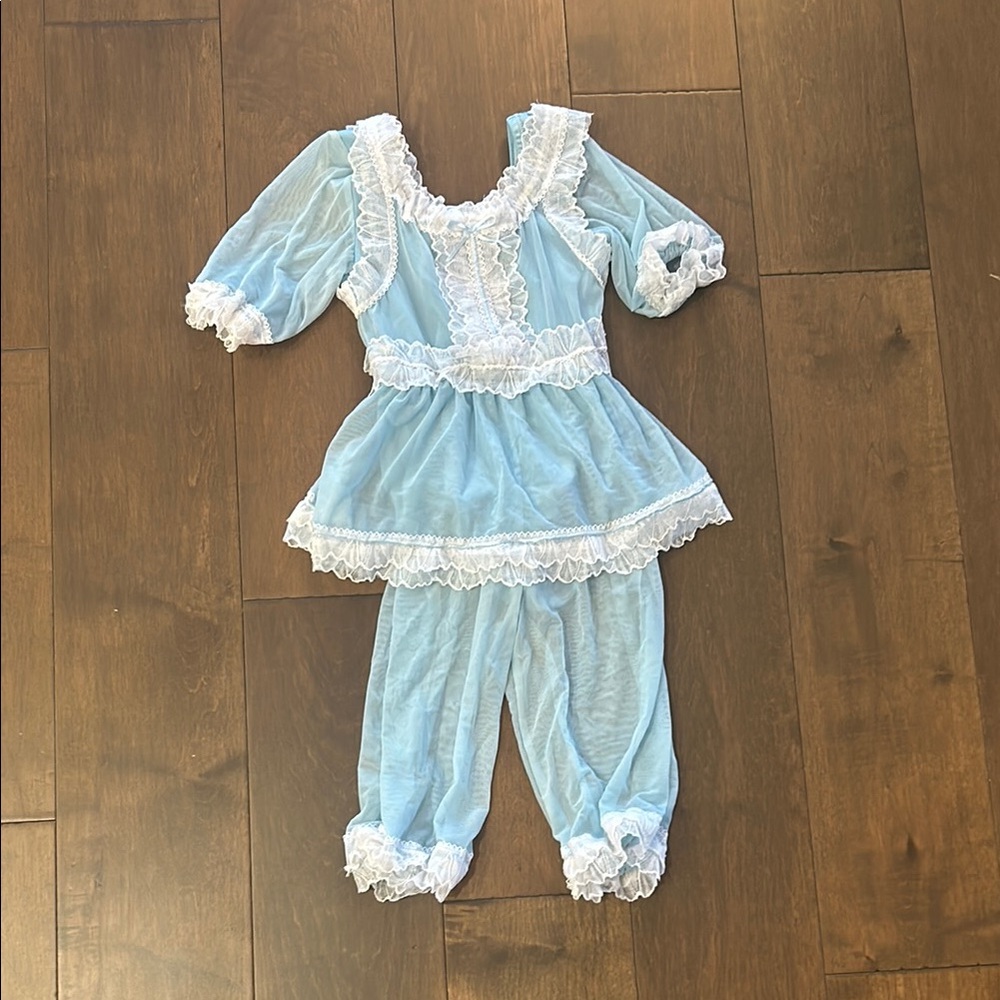 Blue Lace Kids dance costume